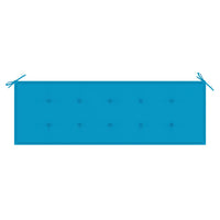 Thumbnail for Stapelbare Gartenbank mit Auflage 159 cm Massivholz Teak