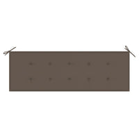 Thumbnail for Stapelbare Gartenbank mit Auflage 159 cm Massivholz Teak