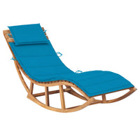 Thumbnail for Schaukelliege mit Auflage Massivholz Teak