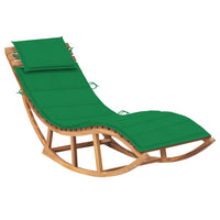 Thumbnail for Schaukelliege mit Auflage Massivholz Teak