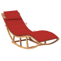 Thumbnail for Schaukelliege mit Auflage Massivholz Teak