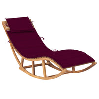 Thumbnail for Schaukelliege mit Auflage Massivholz Teak