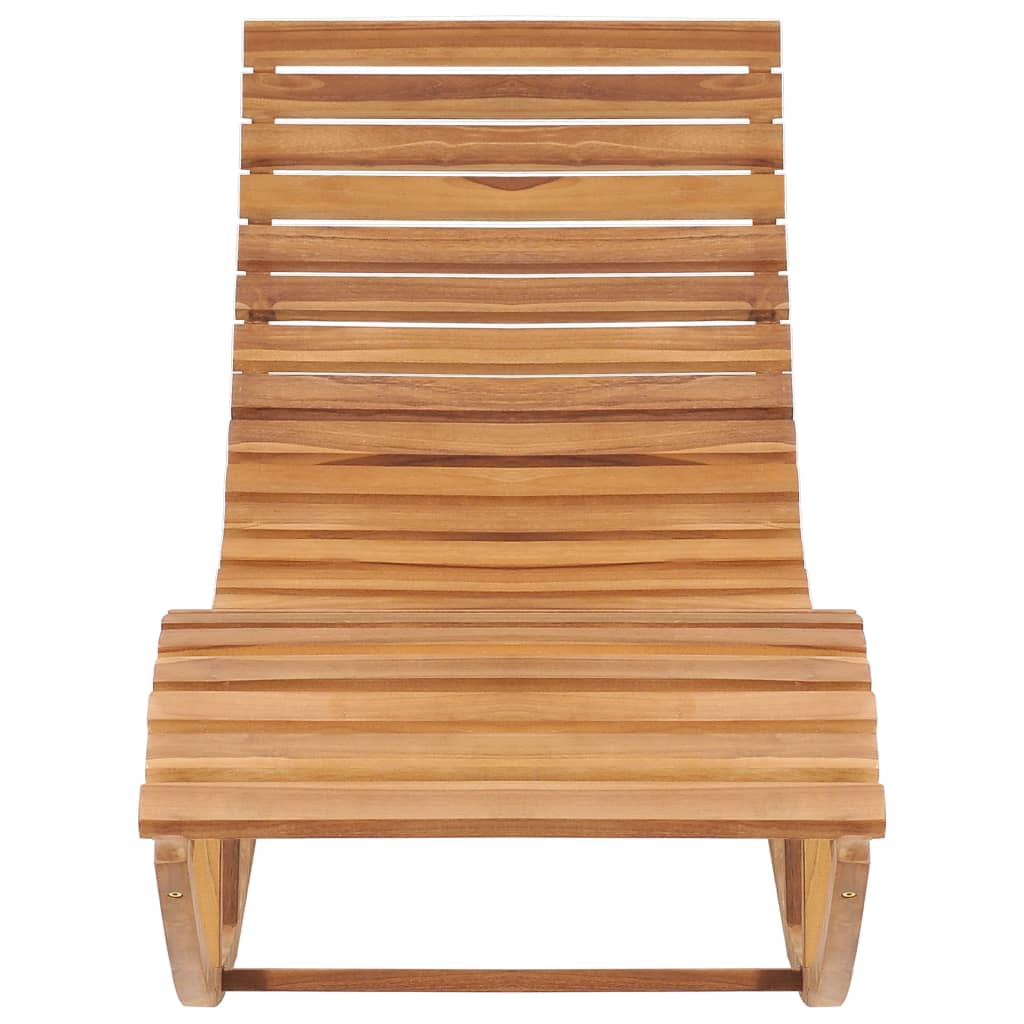 Schaukelliege mit Auflage Massivholz Teak