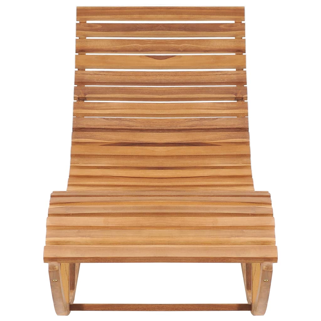 Schaukelliege mit Auflage Massivholz Teak