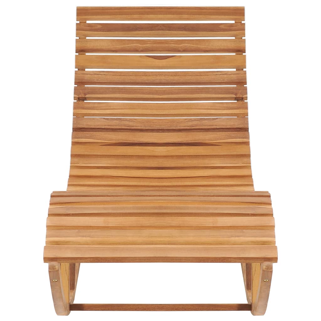 Schaukelliege mit Auflage Massivholz Teak