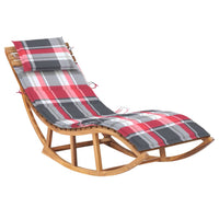 Thumbnail for Schaukelliege mit Auflage Massivholz Teak