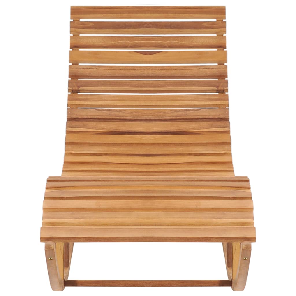 Schaukelliege mit Auflage Massivholz Teak