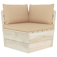 Thumbnail for Garten-Paletten-Ecksofa mit Kissen Imprägniertes Fichtenholz
