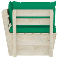 Thumbnail for Garten-Paletten-Ecksofa mit Kissen Imprägniertes Fichtenholz