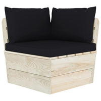 Thumbnail for Garten-Paletten-Ecksofa mit Kissen Imprägniertes Fichtenholz