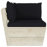 Thumbnail for Garten-Paletten-Ecksofa mit Kissen Imprägniertes Fichtenholz