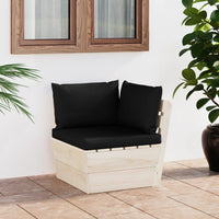 Thumbnail for Garten-Paletten-Ecksofa mit Kissen Imprägniertes Fichtenholz