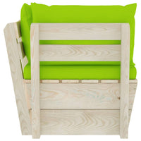 Thumbnail for Garten-Paletten-Ecksofa mit Kissen Imprägniertes Fichtenholz