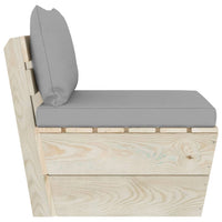 Thumbnail for Garten-Paletten-Mittelsofa mit Kissen Imprägniertes Fichtenholz