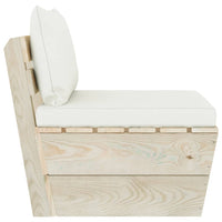 Thumbnail for Garten-Paletten-Mittelsofa mit Kissen Imprägniertes Fichtenholz