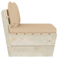 Thumbnail for Garten-Paletten-Mittelsofa mit Kissen Imprägniertes Fichtenholz