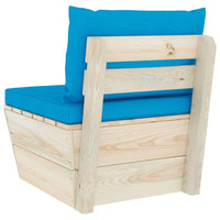 Thumbnail for Garten-Paletten-Mittelsofa mit Kissen Imprägniertes Fichtenholz