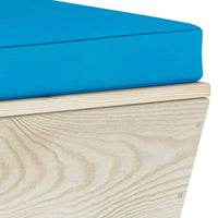 Thumbnail for Garten-Paletten-Mittelsofa mit Kissen Imprägniertes Fichtenholz