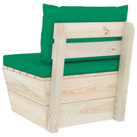 Thumbnail for Garten-Paletten-Mittelsofa mit Kissen Imprägniertes Fichtenholz