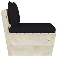 Thumbnail for Garten-Paletten-Mittelsofa mit Kissen Imprägniertes Fichtenholz