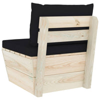 Thumbnail for Garten-Paletten-Mittelsofa mit Kissen Imprägniertes Fichtenholz