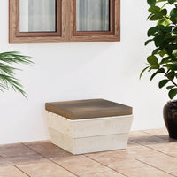 Thumbnail for Garten-Paletten-Hocker mit Kissen Imprägniertes Fichtenholz