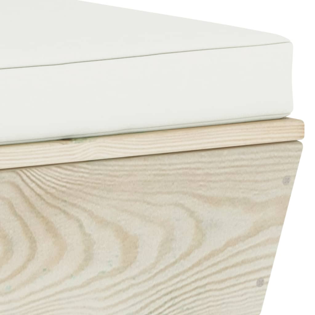 Garten-Palettensofa 3-Sitzer mit Kissen Fichtenholz