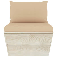 Thumbnail for Garten-Palettensofa 3-Sitzer mit Kissen Fichtenholz