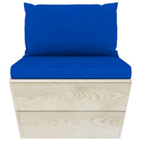 Thumbnail for Garten-Palettensofa 3-Sitzer mit Kissen Fichtenholz