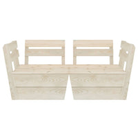Thumbnail for Garten-Palettensofa 2-Sitzer Impregniertes Fichtenholz