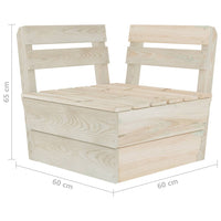 Thumbnail for Garten-Palettensofa 2-Sitzer Impregniertes Fichtenholz