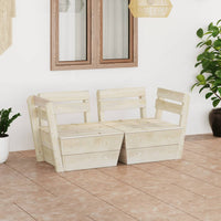 Thumbnail for Garten-Palettensofa 2-Sitzer Impregniertes Fichtenholz
