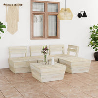 Thumbnail for 5-tlg. Garten-Paletten-Lounge-Set Imprägniertes Fichtenholz