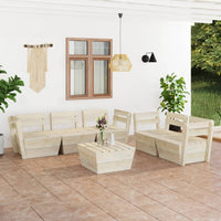 Thumbnail for 6-tlg. Garten-Paletten-Lounge-Set Imprägniertes Fichtenholz