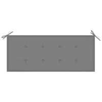 Thumbnail for Klappbare Gartenbank mit Auflage 118 cm Bambus