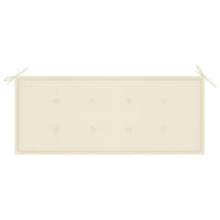 Thumbnail for Klappbare Gartenbank mit Auflage 118 cm Bambus
