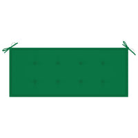 Thumbnail for Klappbare Gartenbank mit Auflage 118 cm Bambus