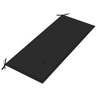 Thumbnail for Klappbare Gartenbank mit Auflage 118 cm Bambus