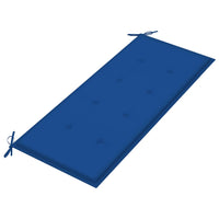 Thumbnail for Klappbare Gartenbank mit Auflage 118 cm Bambus