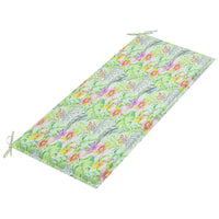 Thumbnail for Klappbare Gartenbank mit Auflage 118 cm Bambus