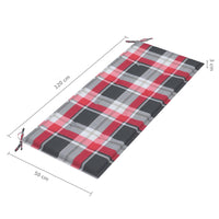 Thumbnail for Klappbare Gartenbank mit Auflage 118 cm Bambus