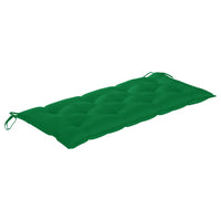 Thumbnail for Klappbare Gartenbank mit Auflage 118 cm Bambus