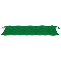 Thumbnail for Klappbare Gartenbank mit Auflage 118 cm Bambus