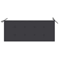 Thumbnail for Gartenbank mit Auflage 120 cm Bambus