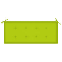 Thumbnail for Gartenbank mit Auflage 120 cm Bambus