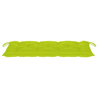 Thumbnail for Gartenbank mit Auflage 120 cm Bambus