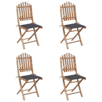 Thumbnail for 5-tlg. Garten-Essgruppe mit Kissen Klappbar Bambus