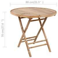 Thumbnail for 5-tlg. Garten-Essgruppe mit Kissen Klappbar Bambus