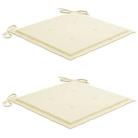 Thumbnail for Klappbare Gartenstühle 2 Stk. mit Kissen Bambus