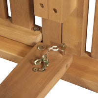 Thumbnail for Klappbare Sonnenliege mit Auflage Akazie Massivholz